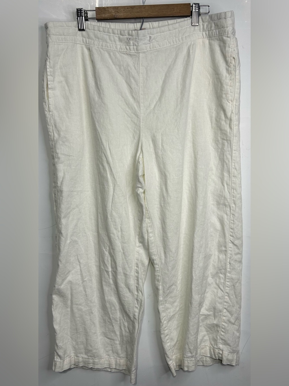 5 for $25🔥Per Se Elastic Waist Linen Blend Pants XL